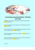 Cosmetology State Board Illinois&sol; 100 Q&A&sol; 2024-2025 