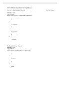 SCIN 138 Week 1 Exam (GRADED A) Questions and Answers- AMU