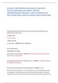 NYS EMT B STATE WRITTEN EXAM LATEST 2024 WITH  ACTUAL QUESTIONS AND CORRECT VERIFIED  ANSWERS&sol;ALREADY GRADED A&plus; 100&percnt; GUARANTEED TO  PASS CONCEPTS&lpar;ALL WHAT YOU NEED&rpar; LATEST EDITION 2024