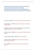GEORGIA 8TH GRADE HISTORY EXAM LATEST 2024 WITH  ACTUAL QUESTIONS AND CORRECT VERIFIED  ANSWERS&sol;ALREADY GRADED A&plus; 100&percnt; GUARANTEED TO  PASS CONCEPTS&lpar;ALL WHAT YOU NEED&rpar; LATEST EDITION 2024 