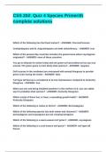CSS 202&lowbar; Quiz 4 Species Primerith complete solutions