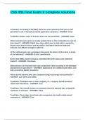 CSS 202 Final Exam it complete solutions