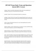 SPC1017 Exam Study Terms and Questions Solved 100&percnt; Correct