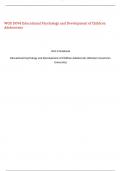  WGU D094 Educational Psychology and Development of Children Adolescents&comma;100&percnt; CORRECT