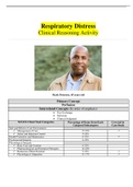 Respiratory Distress Case Study- Mark Peterson 45 years old (answered)
