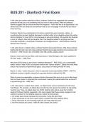 BUS 201 - &lpar;Sanford&rpar; Final Exam 2024&sol;2025 Questions With Completed & Verified Solutions&period;
