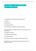 Module 7 NURS 5334 exam with complete solutions&period;