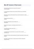 Bio 201 lecture 4 final exam 2024&sol;2025 Questions With Completed & Verified Solutions&period;