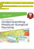 Test Bank for Davis Advantage for Understanding Medical-Surgical Nursing&comma; 7th Edition&comma; by Linda S&period; Williams&comma; Paula D&period; Hopper&period; &vert; 9781719644587 &vert;All Chapters &lpar;1-57&rpar; LATEST