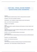 OST 552 - FINAL EXAM TERMS QUESTIONS AND ANSWERS