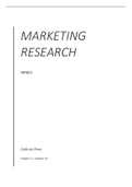 Summary  Marketing research and methodology (MRB21)
