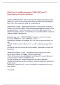  Child Growth and Development CGDR DCF Exam 71 Questions with Verified Answers&comma;100&percnt; CORRECT