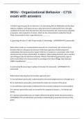 WGU - Organizational Behavior - C715 exam with answers&period;