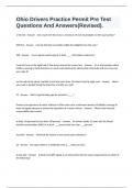 Ohio Drivers Practice Permit Pre Test Questions And Answers&lpar;Revised&rpar;&period;