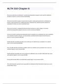 HLTH 310 Chapter 6 exam with 100&percnt; correct answers