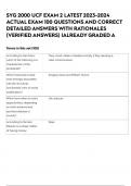 SYG 2000 UCF EXAM 2 LATEST 2023-2024 ACTUAL EXAM 100 QUESTIONS AND CORRECT DETAILED ANSWERS WITH RATIONALES &lpar;VERIFIED ANSWERS&rpar; &vert;ALREADY GRADED A