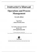 Solution Manual for Operations and Process Management&comma; 7th Edition by Nigel Slack&comma; Alistair Brandon-Jones&comma; Nicola Burgess