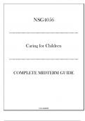 &lpar;SU&rpar; NSG4056 Caring for Children - Complete Midterm Guide 20242025&period;