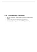 NR 103 Week 3 Small Group Discussion