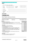 AQA A-LEVEL CHEMISTRY PAPER 2 QUESTION PAPER  JUNE 2020