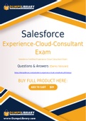 Salesforce Experience-Cloud-Consultant Dumps - You Can Pass The Experience-Cloud-Consultant Exam On The First Try
