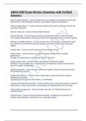 ABQUARP Exam Review Questions with Verified Answers&period;