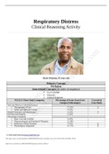 Respiratory Distress Case Study:Respiratory Distress Clinical Reasoning Activity