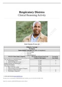 Respiratory Distress Case Study&colon;Respiratory Distress Clinical Reasoning Activity
