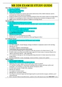 NR 328 - EXAM III STUDY GUIDE&period;