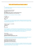 NSG 6435 Final Exam Study Guide 3 &lpar;VERIFIED&rpar;