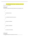 American Military University - SCIN 138 Week 8 Final Exam Questions and Answers 