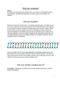 Presentatie over mutaties voor het vak Biologie (3 vwo)