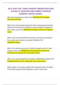 ACLS  POST TEST  EXAM 2 NEWEST VERSION 2023-2024   ACTUAL 52  QUESTION AND CORRECT DETAILED ANSWERS  RATED A GRADE&period;