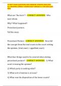 JD&lpar;JURIS DOCTOR&rpar; NEXT EXAM QUESTIONS AND ANSWERS UPDATED 2024&sol;2025 ALL ANSWERS CORRECT VERIFIED BEST GRADED A&plus; FOR EXCELLENT PASS