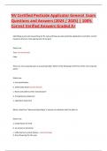 NV Certified Pesticide Applicator General  Exam Questions and Answers &lpar;2024 &sol; 2025&rpar; &vert; 100&percnt; Correct Verified Answers Graded A&plus;