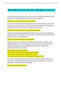 HESI PRACTICE EXAM 3 PHARMACOLOGY&comma; All correct answers graded A