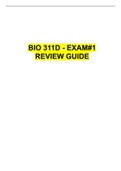 BIO 311D - EXAM 1 -3 & FINAL REVIEW.