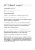 HIST 201 Exam 3- Lesson 17 2024&sol;2025 Questions With Completed & Verified Solutions&period;