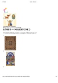 Art History Unit 3 Milestone 3.pdf/ SCORE A /RATED A