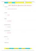 OET Medicine Questions and Answers