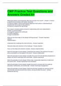 CMP Practice Test Questions and Answers Graded A&plus;