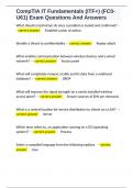 CompTIA IT Fundamentals &lpar;ITF&plus;&rpar; &lpar;FC0-U61&rpar; Exam Questions And Answers 