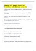 Florida Bail Bonds State Exam Questions with Correct Answers