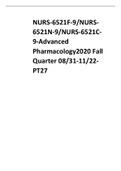 NURS-6521C-9-Advanced Pharmacology2020 Fall Quarter 