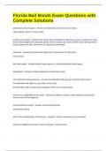 Florida Bail Bonds Exam Questions with Complete Solutions