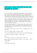 CIP Level exams bundle questions and verified answers