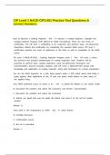 CIP Level 1 NACE-CIP1-001 Practice Test Questions & correct Answers