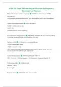 AHN 548 Exam 5 Hematological Disorders In Pregnancy Questions And Answers