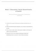 NR 509 Week 1 Discussion&colon; Social Determinants of Health&colon; Economic Stability