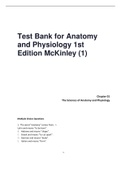 Test Bank for Anatomy and Physiology 1st Edition McKinley (1)